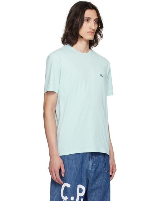 C P Company Blue Patch T-Shirt for men