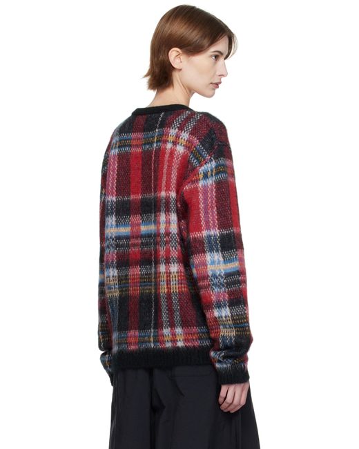 YMC Red Vertigo Tartan Sweater