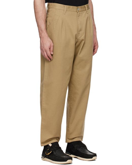 Neighborhood Natural Two Tuck Trousers for men