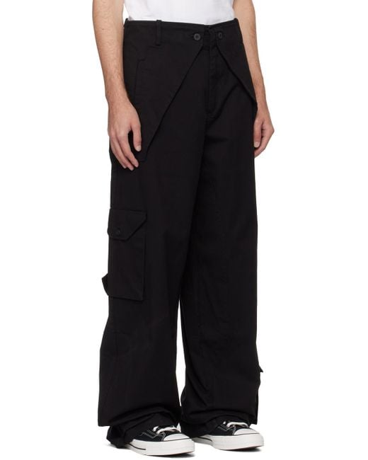 A_COLD_WALL* Black * Paneled Cargo Pants for men