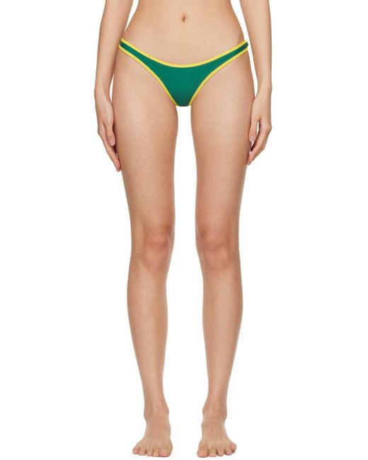 Miaou Green & Yellow Gina Bikini Bottom