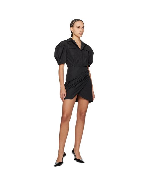 MSGM Black Balloon Minidress