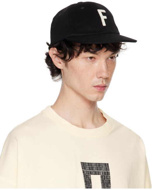 Fear Of God Black Baseball Cap for men