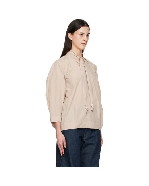 Lemaire Natural Scarf Blouse
