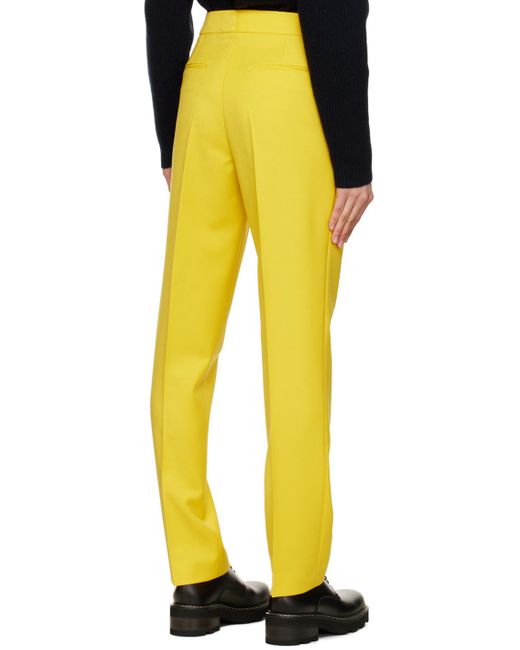Gabriela Hearst Yellow Michele Trousers