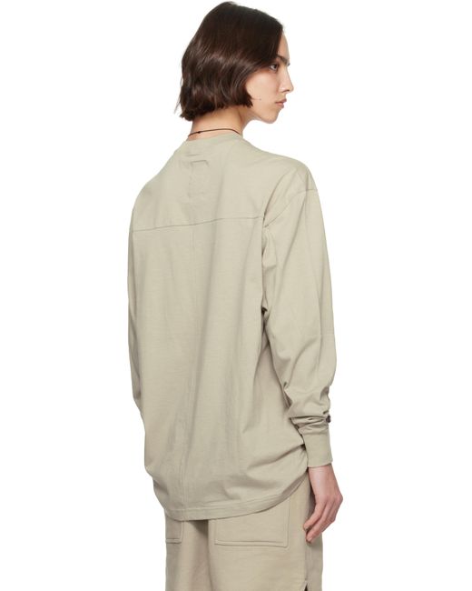 Rick Owens オフホワイト Championエディション Girdered Tシャツ Natural