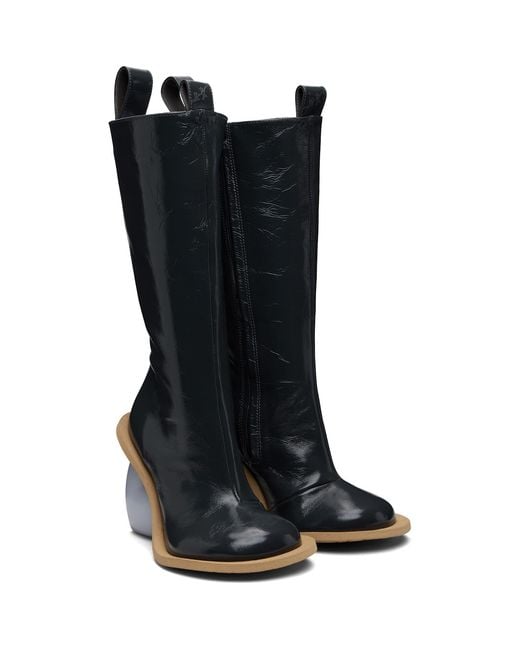 Yume Yume Black Love Tall Boots