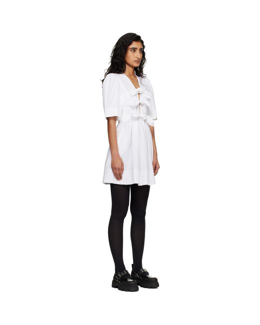 Ganni Black Cotton Minidress