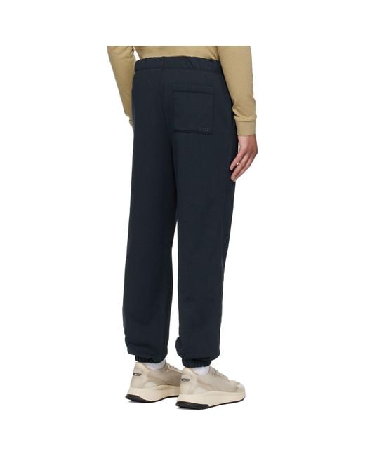 Boss Blue Drawstring Sweatpants for men