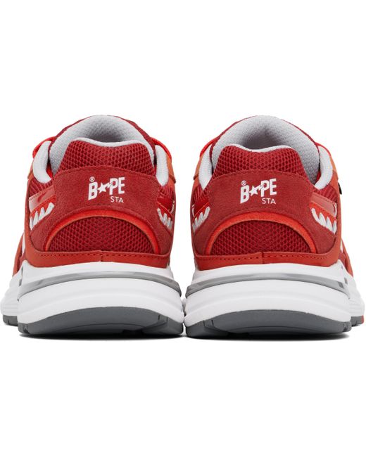 A Bathing Ape Red Shark Sta Korea M1 Sneakers for men