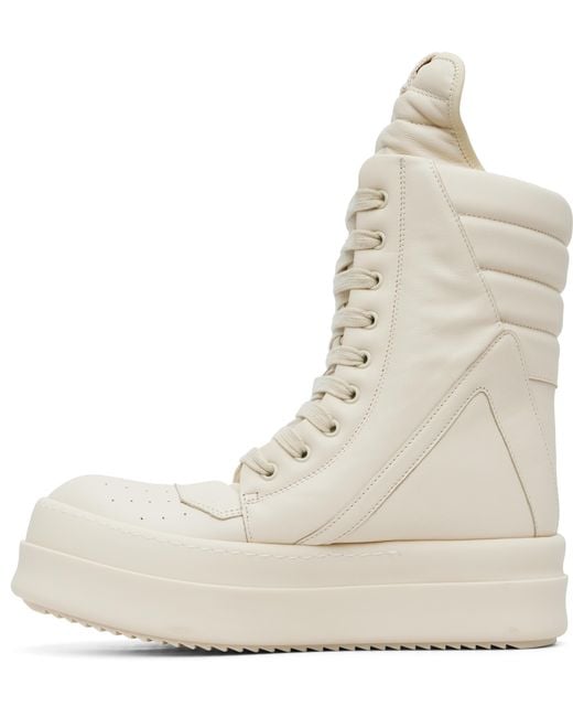Rick Owens Natural Off- Concordians Megageobaskets Sneakers for men
