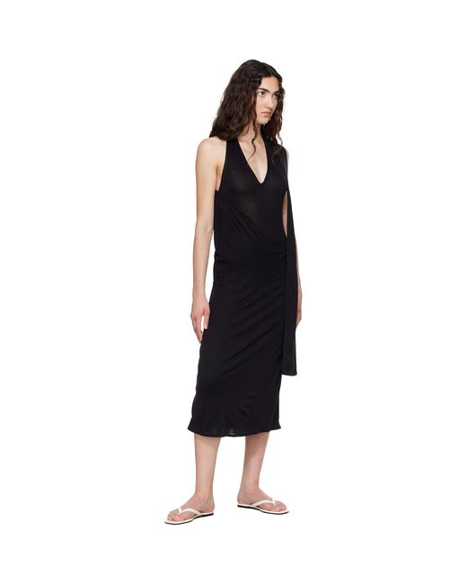 Belle Anna Black Duo Midi Dress