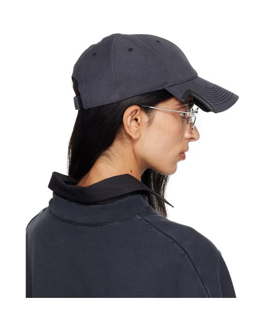 Balenciaga Blue Cursive Logo Cap