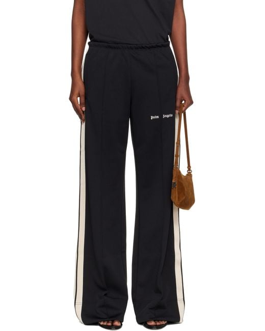 Palm Angels Black Classic Logo Track Loose Track Pants