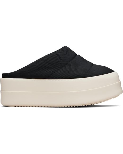 Rick Owens Black Concordians Mega Bumper Slip On Lunar Sneakers for men