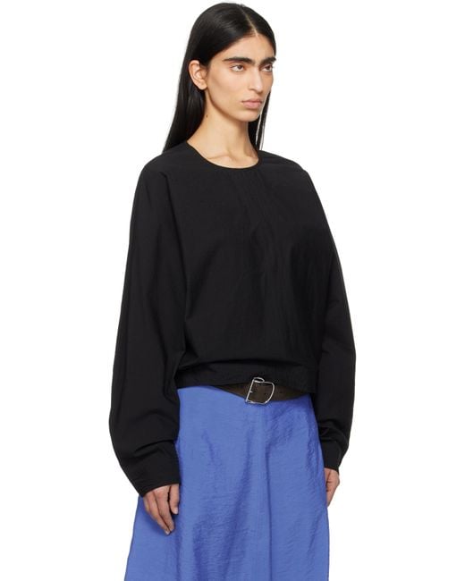 【関税込み】TOTEME ブラック Batwing トップス Batwing top black – TOTEME