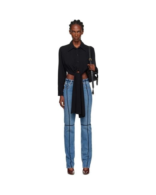 MM6 by Maison Margiela Black Dual-Wear Shirt