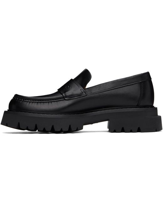 Ferragamo Black Chunky Loafers for men