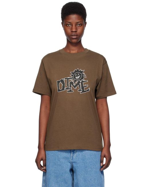 Dime Brown Sunny T-shirt | Lyst