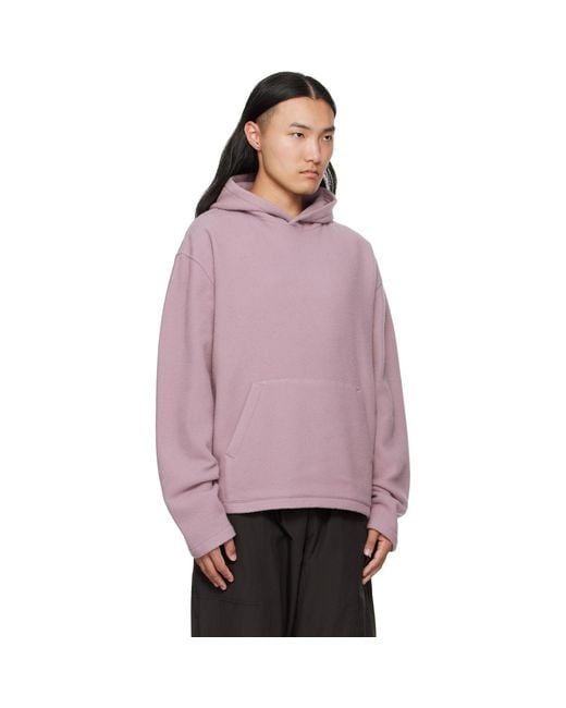 Rier Purple Fleece Hoodie for men