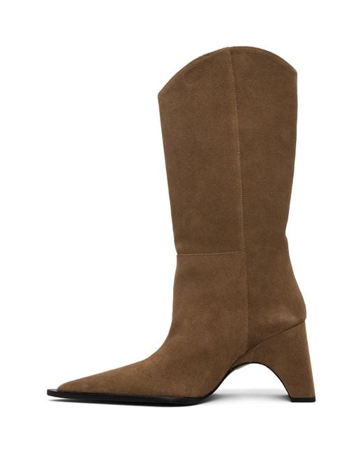 Coperni Brown Cowboy Bridge Boots