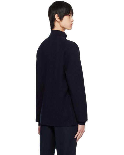 Norse Projects Blue Navy Bruce Turtleneck for men