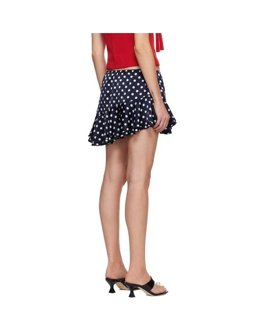 Sandy Liang Black Zeno Miniskirt