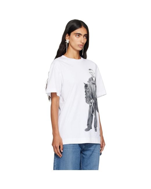 Simone Rocha White 'Pony Kid' Print T-Shirt