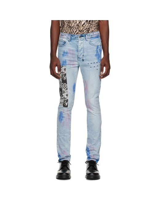 Ksubi Blue Chitch 'The Streets Kolor' Jeans for men