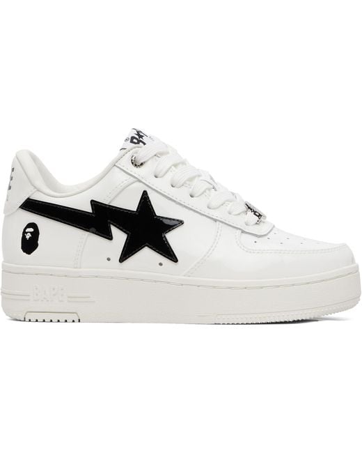 A Bathing Ape White Sta #2 Sneakers