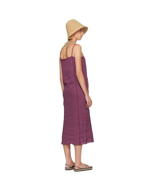 Baserange Purple Shok Slip Midi Dress
