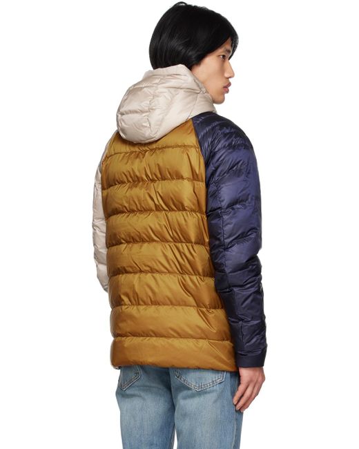 Canada Goose Orange Blue & Tan Black Label Legacy Reversible Down Jacket for men