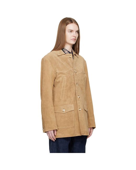 Carter Young Natural Tan Chicago Suede Jacket