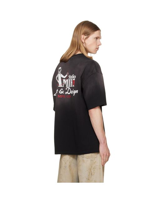 Amiri Black Studio' Skate T-Shirt for men