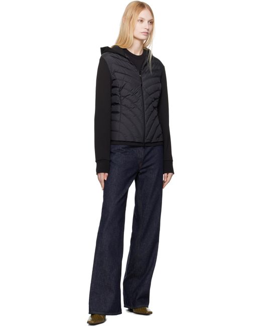 Moncler Black Zip Up Cardigan Down Jacket