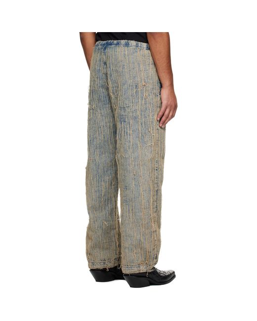 DIESEL Black Relaxed D-Martial 0Cmbz Jeans for men