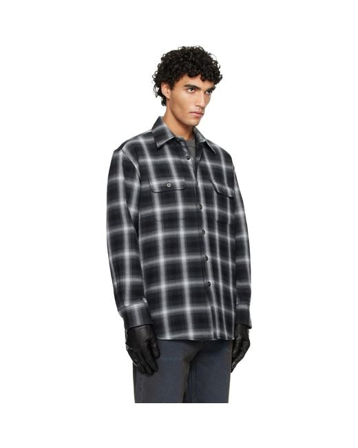 Our Legacy Black Padded Moss Shirt for men