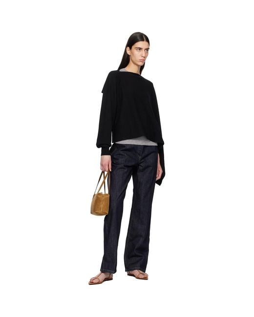 Jil Sander Black Cage Flat Sandals