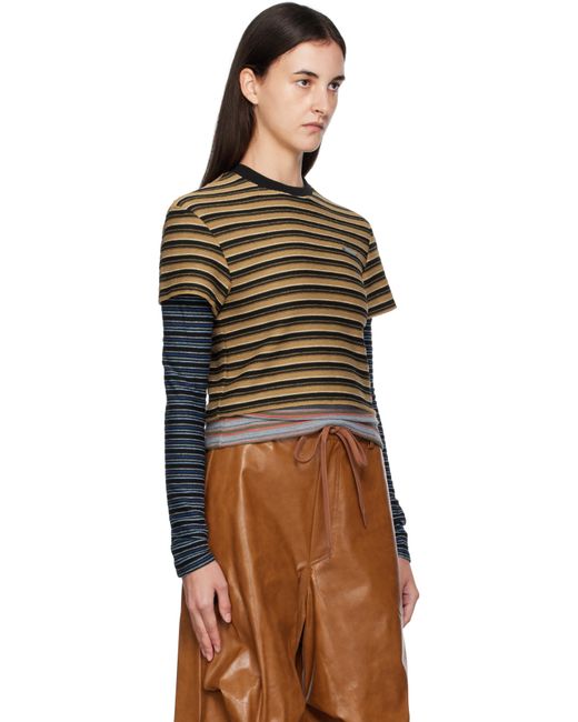 ANDERSSON BELL Black Stripe Ls T-Shirt