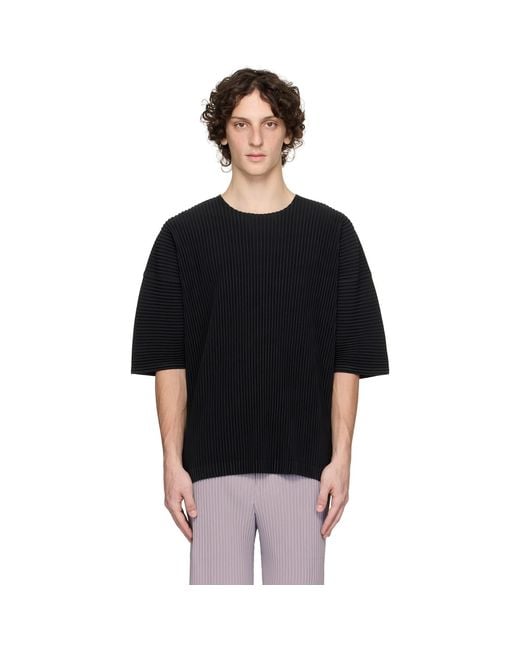 Homme Plissé Issey Miyake Black Monthly Color May T-Shirt for men