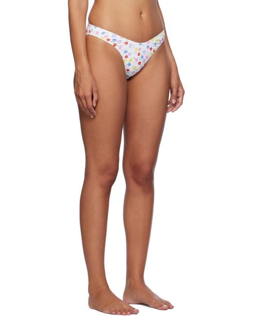 Frankie's Bikinis ホワイト Suki フローラル クラシック ビキニボトム Multicolor