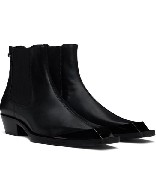 DIESEL Black D-Tona Chelsea Boots for men