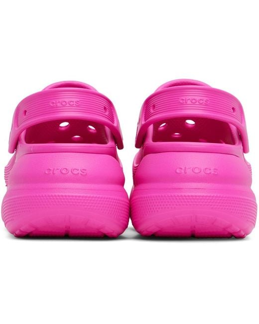 CROCSTM Pink Classic Crush Sandals