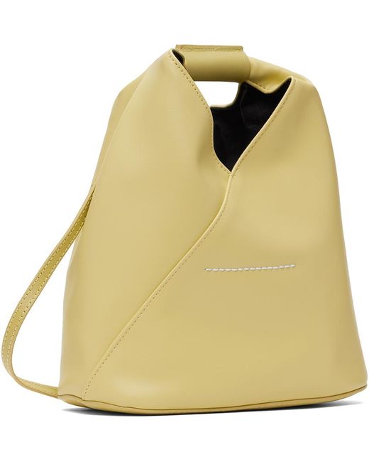 MM6 by Maison Martin Margiela Yellow Green Triangle Classic Crossbody Bag
