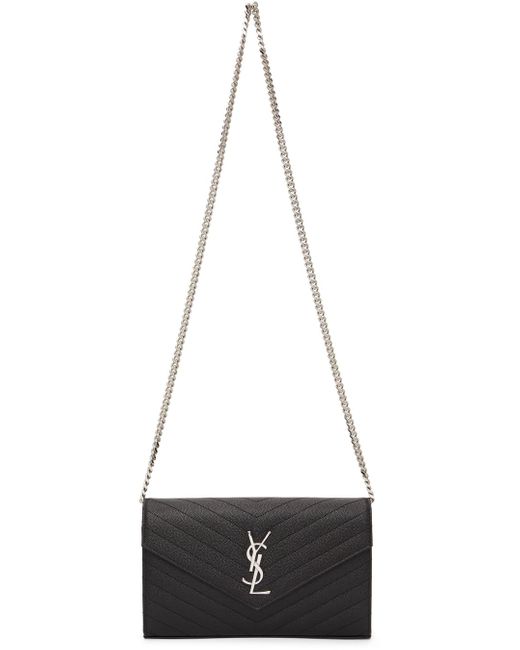 ysl wallet on chain black