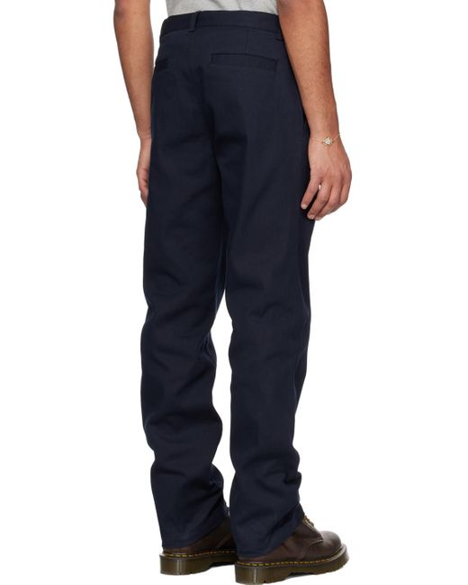 A.P.C. Blue . Navy Constant Trousers for men