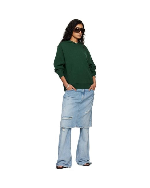 Acne Blue Layered Denim Jeans