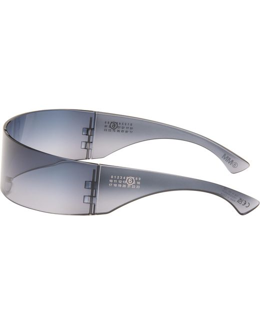 MM6 by Maison Margiela Black Ssense Exclusive Shield Sunglasses for men