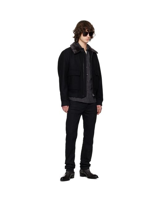 Boss Black Wool-Cashmere Jacket for men
