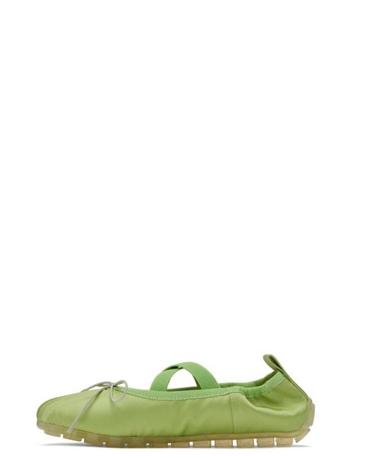 Simone Rocha Green Grip Ballerina Flats